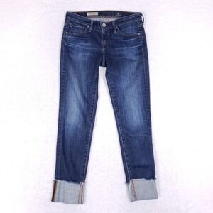 AG‎ Adriano Goldschmied Stevie Cuff Jeans 26 Blue
